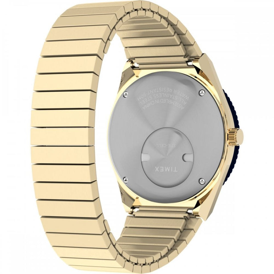 Timex Ladies Q Timex 36mm Llapis Lazuli  Dial Expansion Band Watch