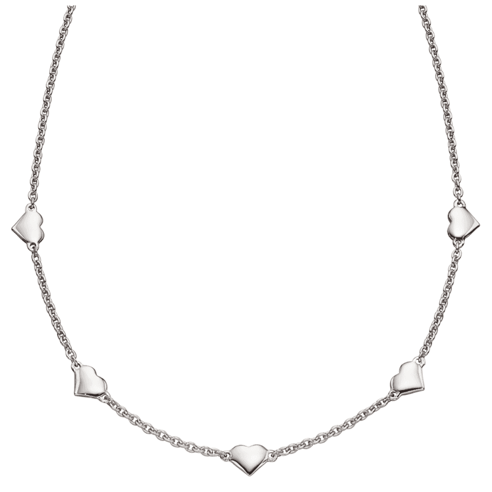 Little Star Children's Allegra Lots Of Love Heart Necklace