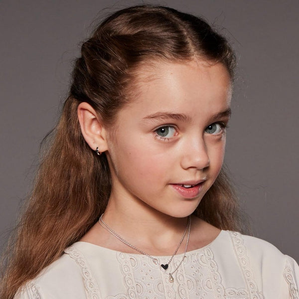 Little Star Children's Novie Heart Hoop Earrings