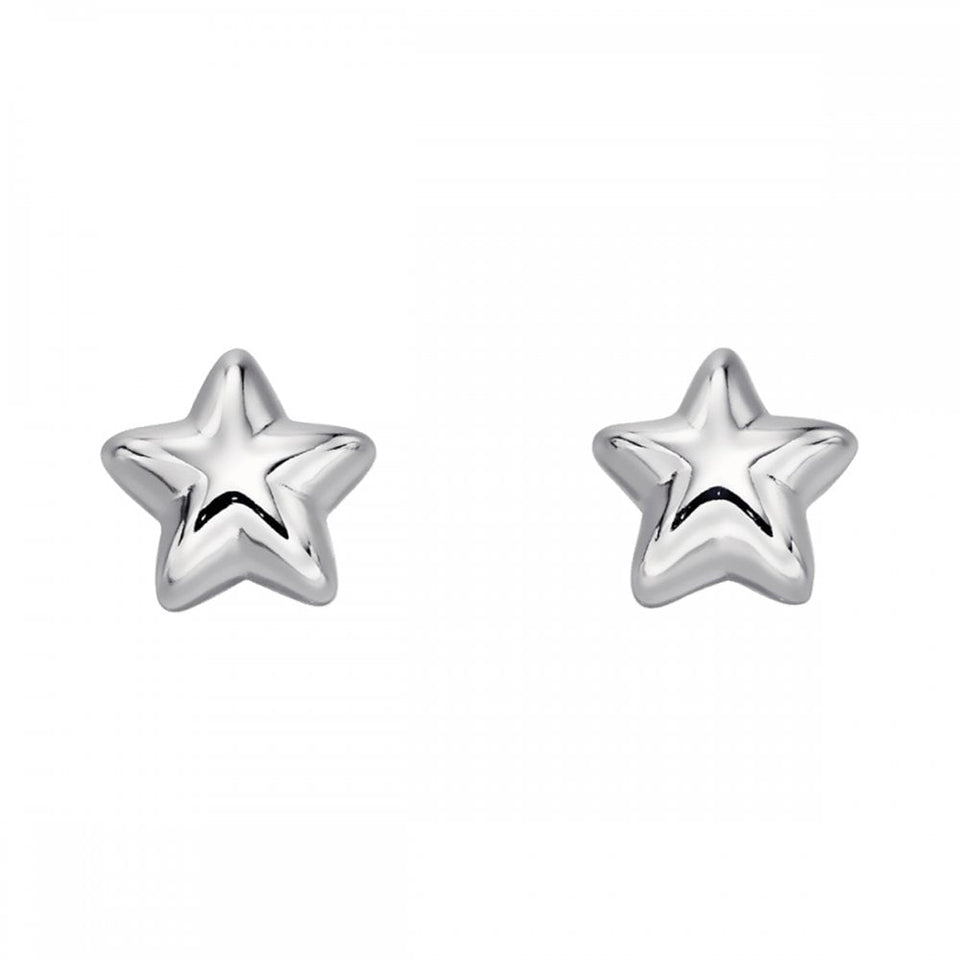 Little Star Girl's Elle Sterling Silver Star Stud Earrings