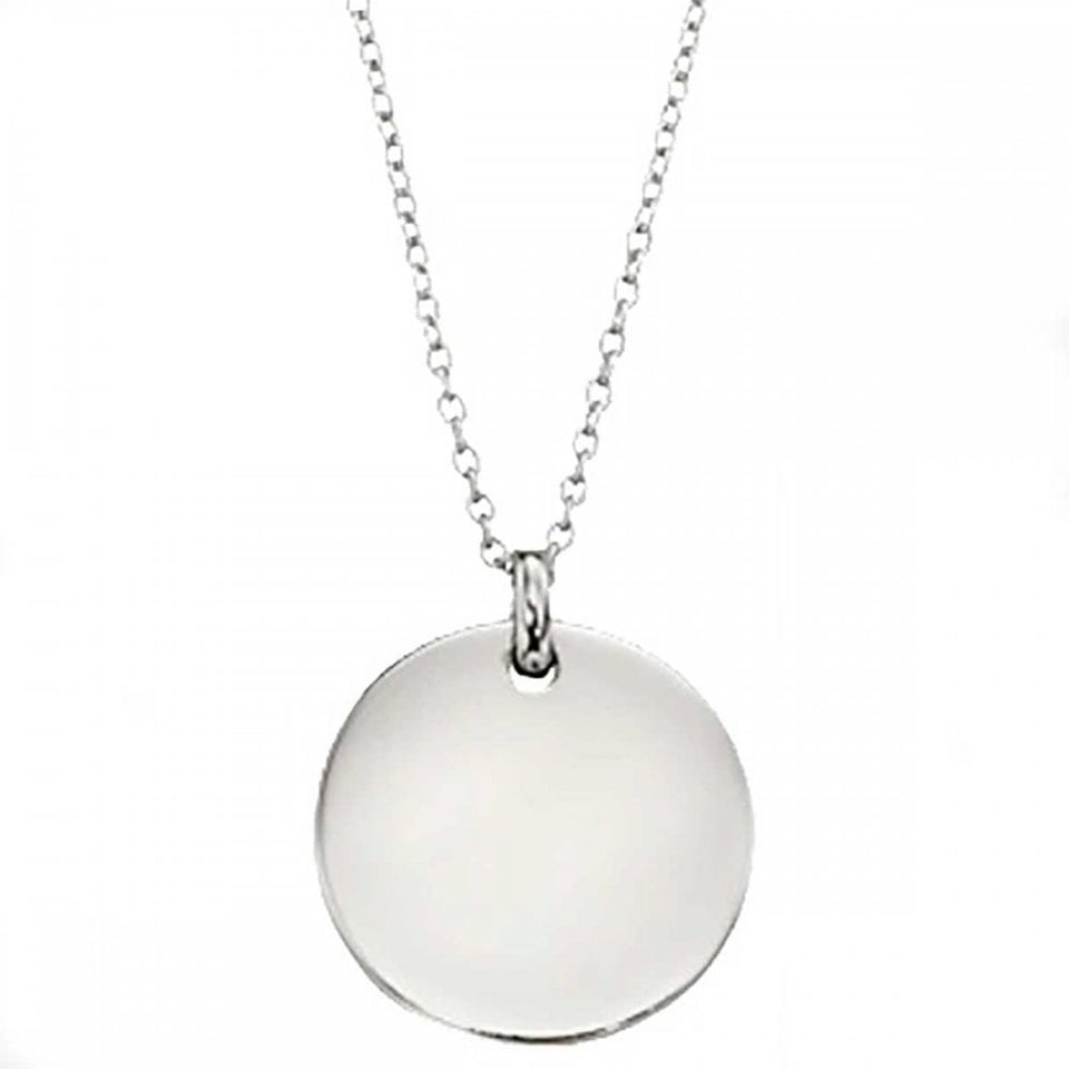 Little Star Ladies Milla Sterling Silver Disc Necklace