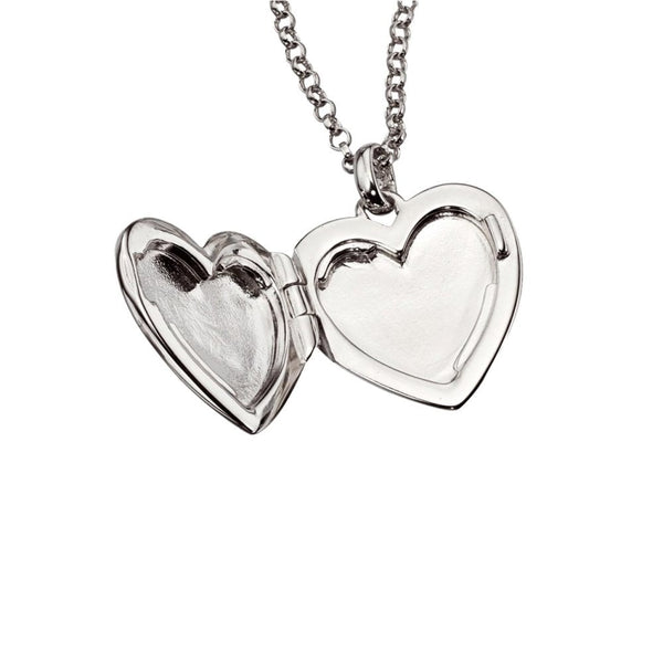 Little Star Olivia Silver Heart Locket Pendant