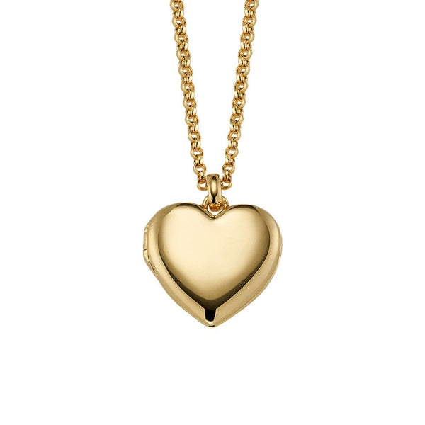 Little Star Sorcha Gold Plated Heart Locket Necklace