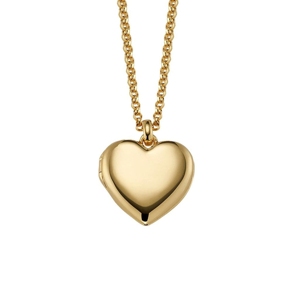 Little Star Sorcha Gold Plated Heart Locket Necklace