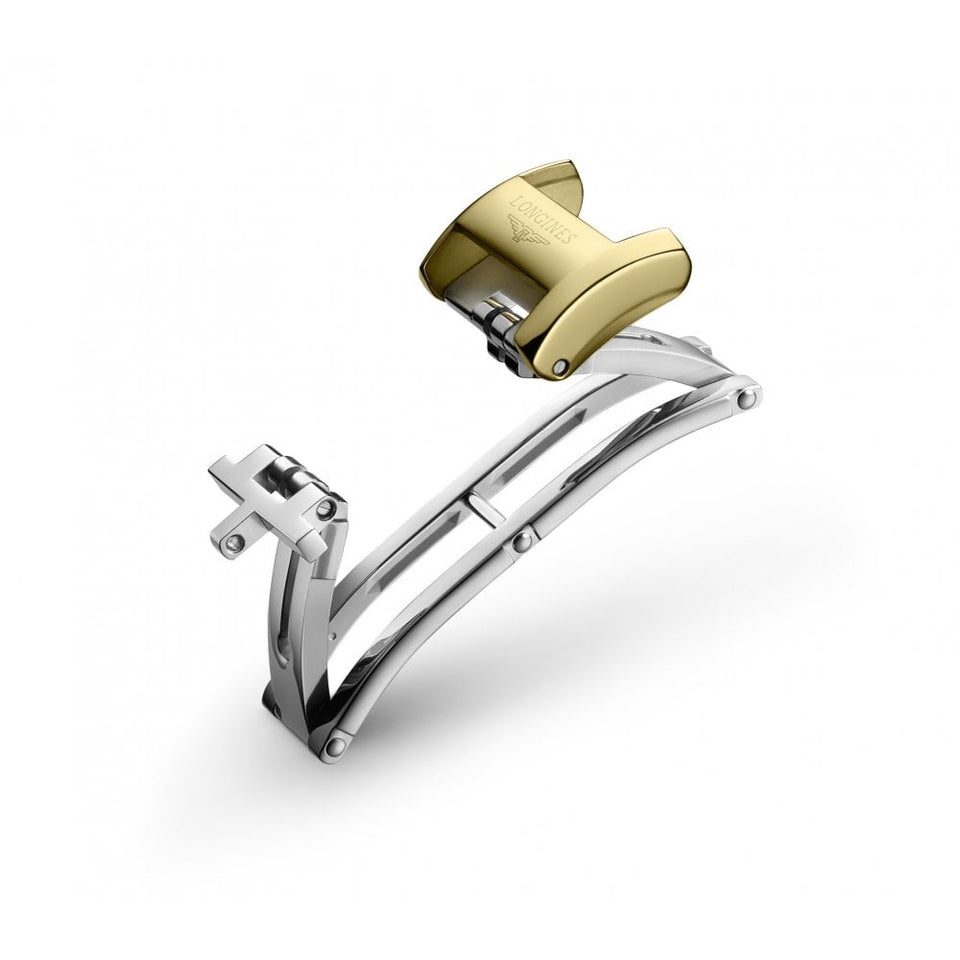 Longines 12mm Gold PVD Double Deployment Clasp