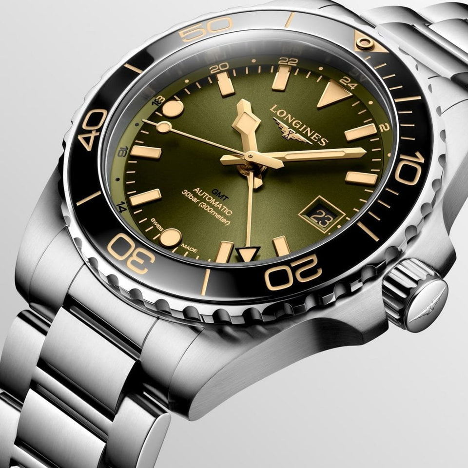 Longines HYDROCONQUEST 41mm Green Automatic Watch
