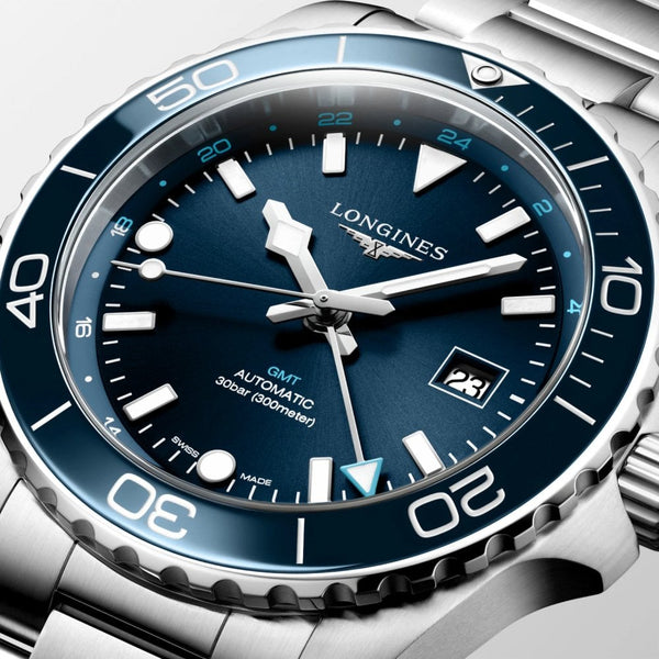 Longines HYDROCONQUEST GMT 43mm Blue Automatic Watch