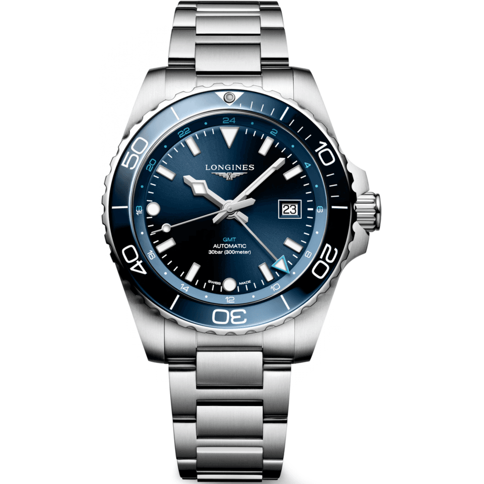 Longines HYDROCONQUEST GMT 43mm Blue Automatic Watch