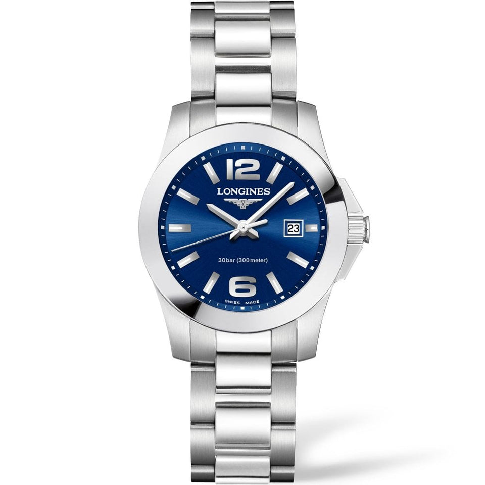 Longines Ladies CONQUEST 29.5mm Quartz Watch | Blue