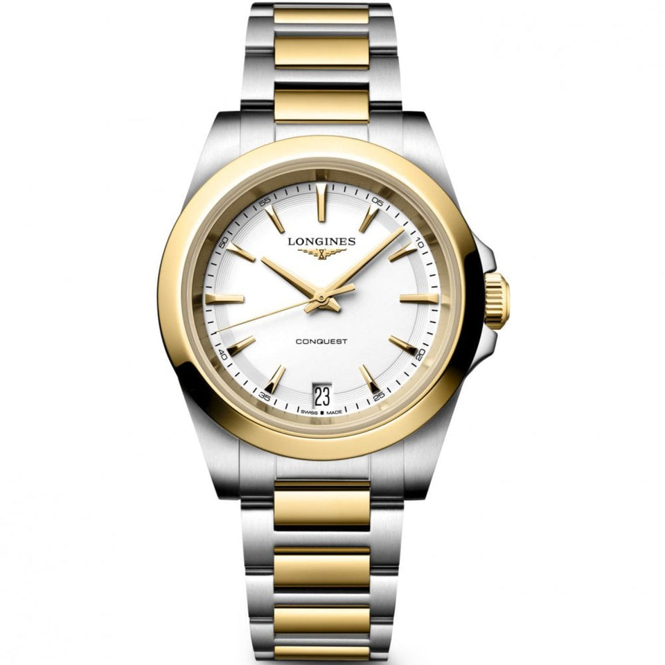 Longines Ladies Conquest 34mm Two Tone Quartz Watch