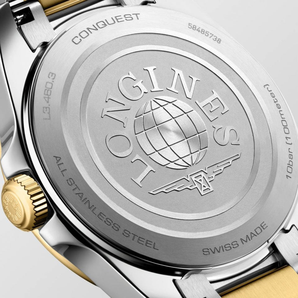 Longines Ladies Conquest 34mm Two Tone Quartz Watch
