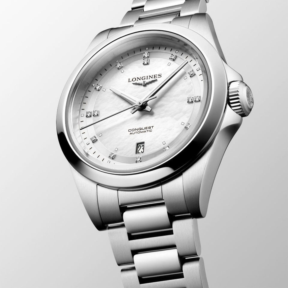 Longines Ladies' Conquest Diamond 30mm Automatic Watch