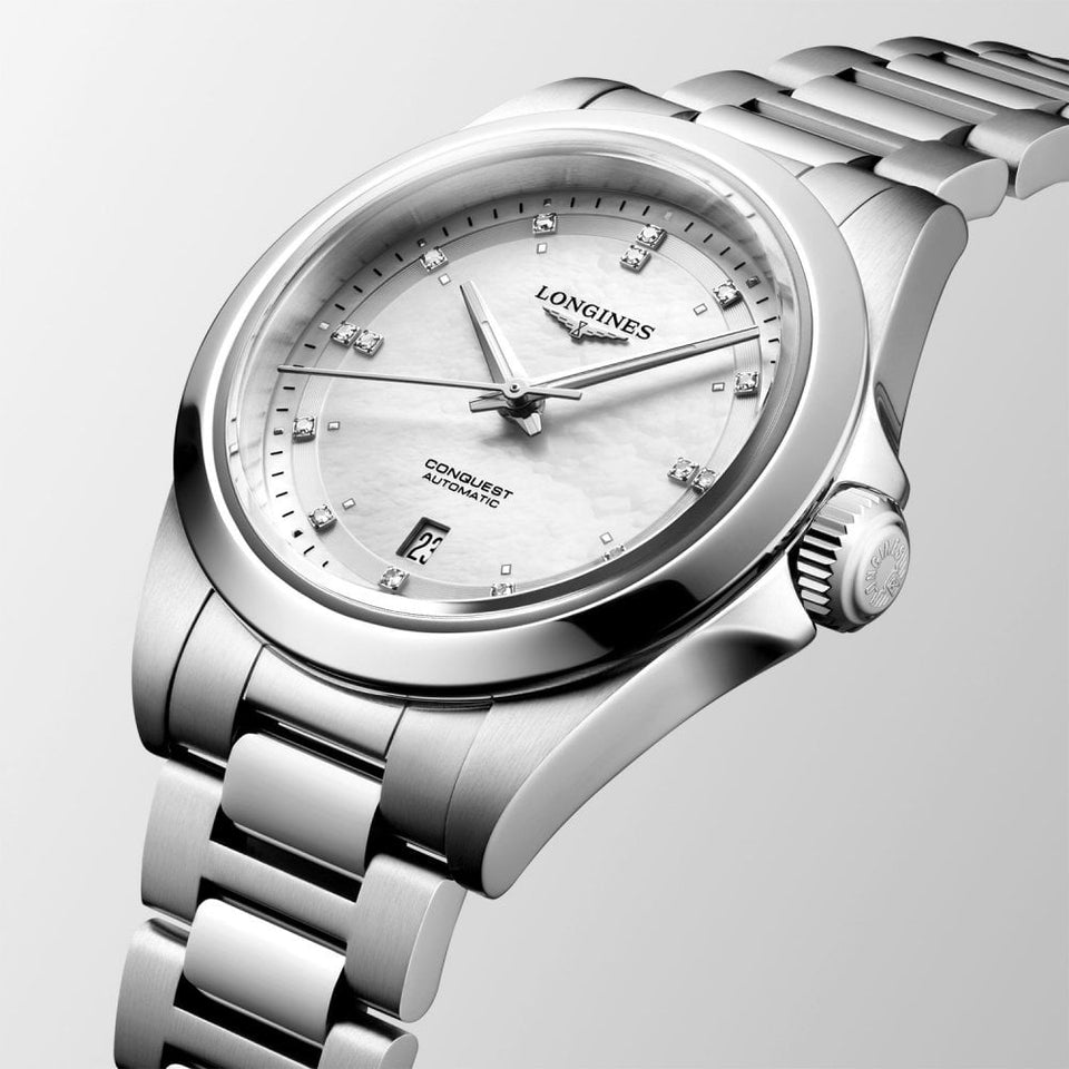 Longines Ladies' Conquest Diamond 30mm Automatic Watch