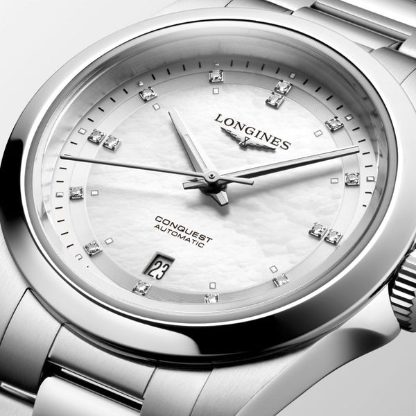 Longines Ladies' Conquest Diamond 30mm Automatic Watch