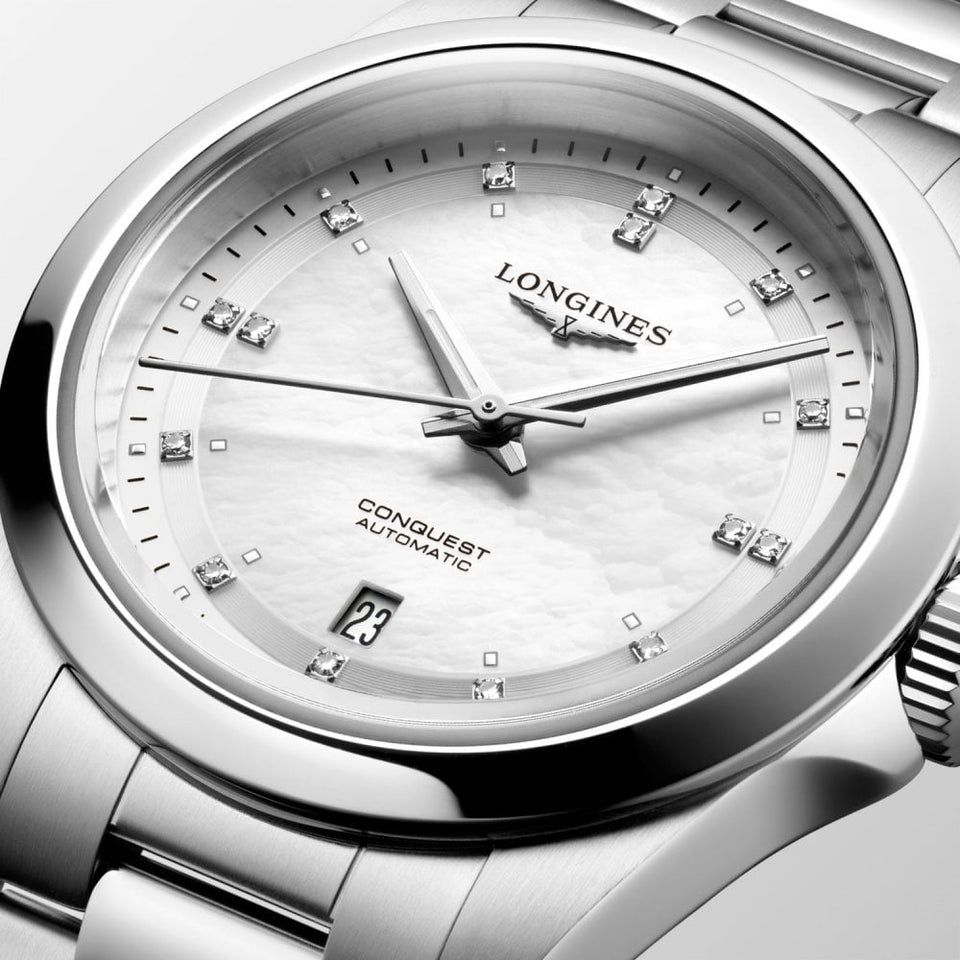 Longines Ladies' Conquest Diamond 30mm Automatic Watch