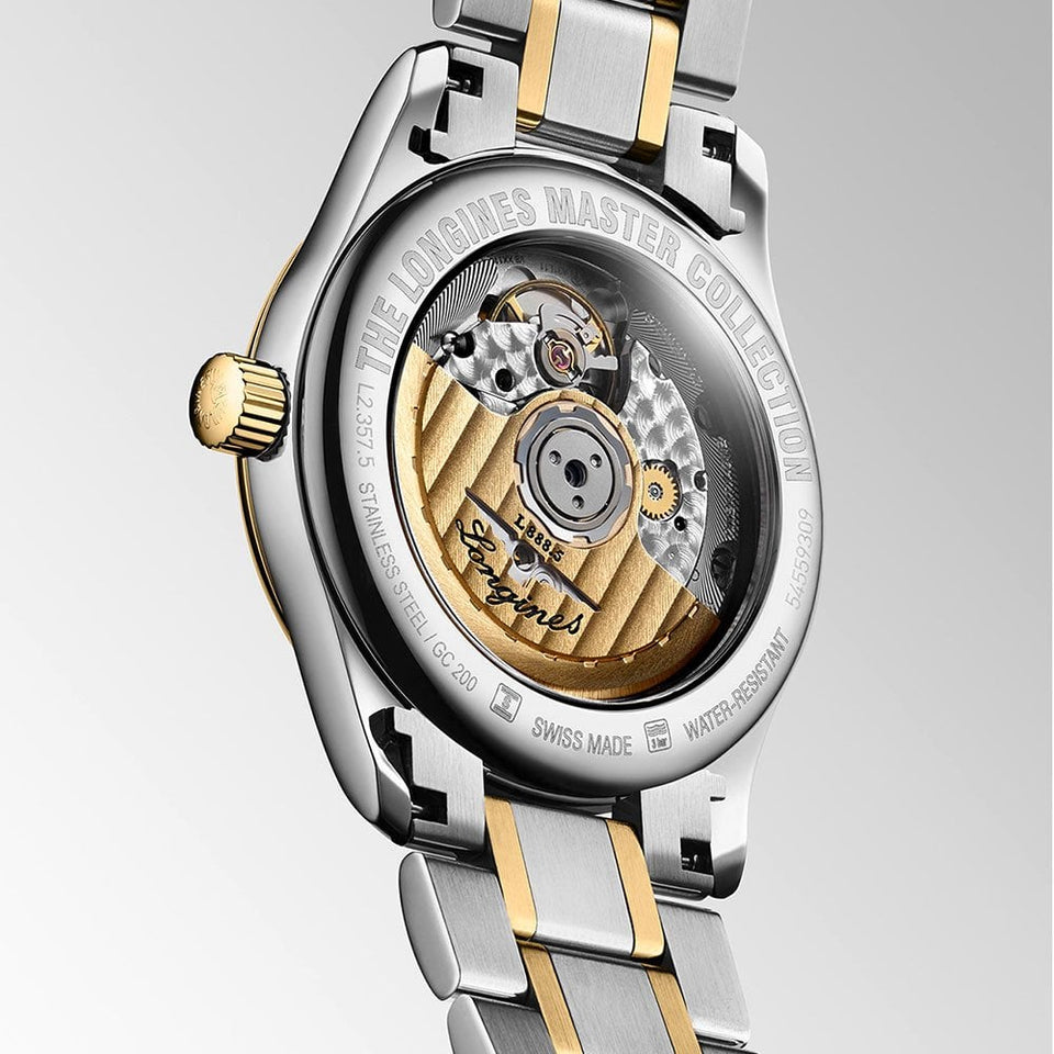 Longines Ladies Master Collection 34mm Steel & 18ct Yellow Automatic Watch