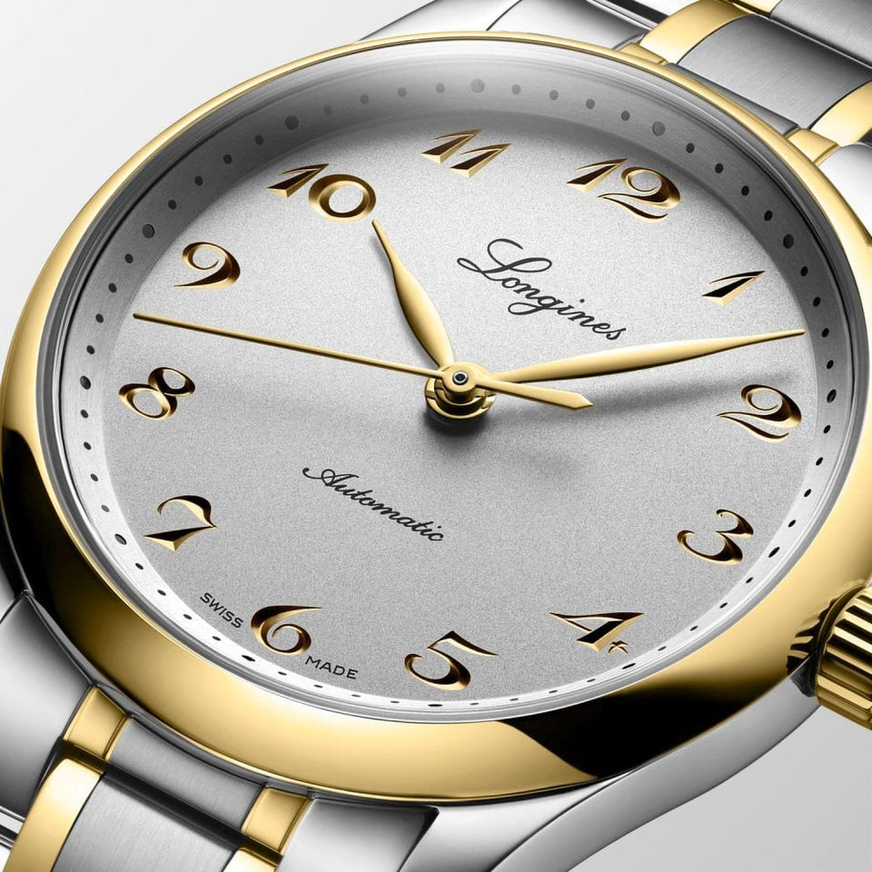 Longines Ladies Master Collection 34mm Steel & 18ct Yellow Automatic Watch