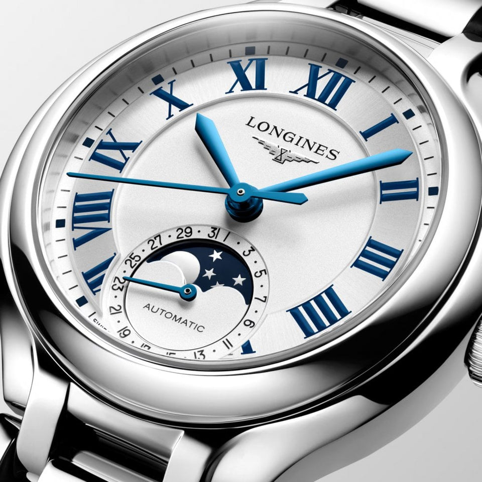 Longines Ladies Primaluna Moonphase 34mm Automatic Watch