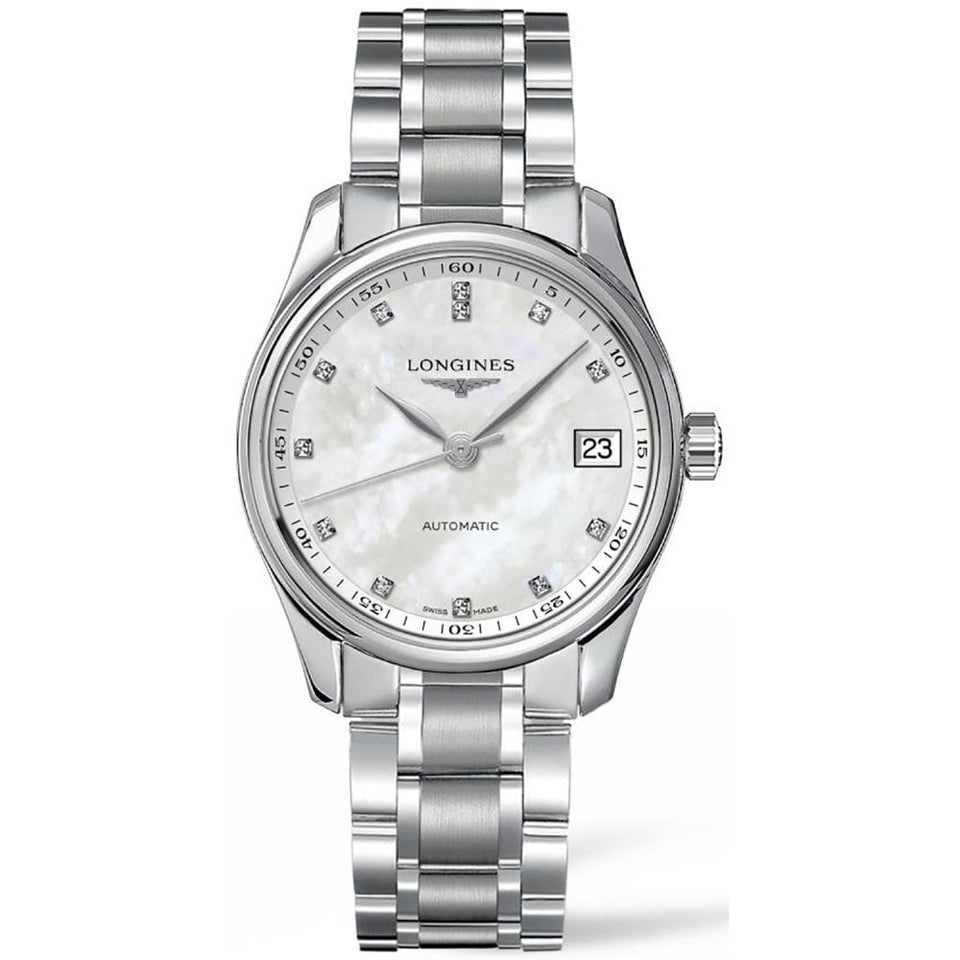 Longines MASTER COLLECTION 34mm Ladies Diamond Set Automatic Watch