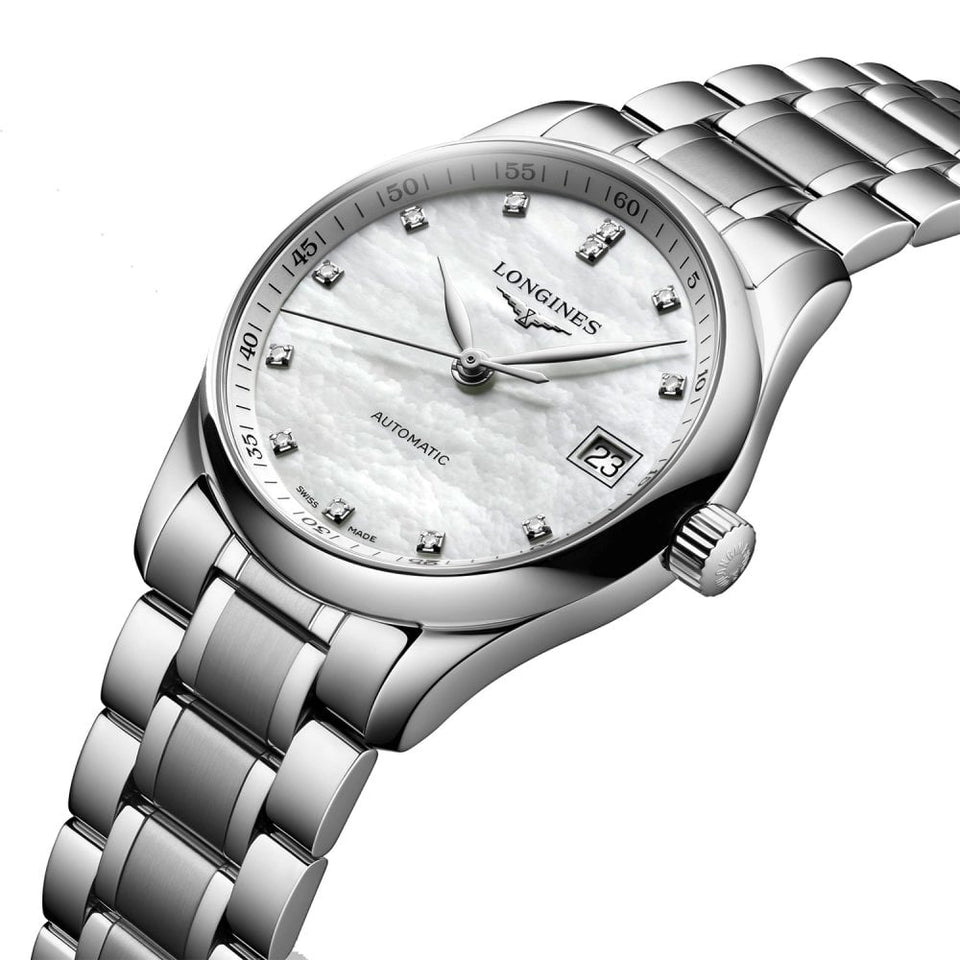 Longines MASTER COLLECTION 34mm Ladies Diamond Set Automatic Watch