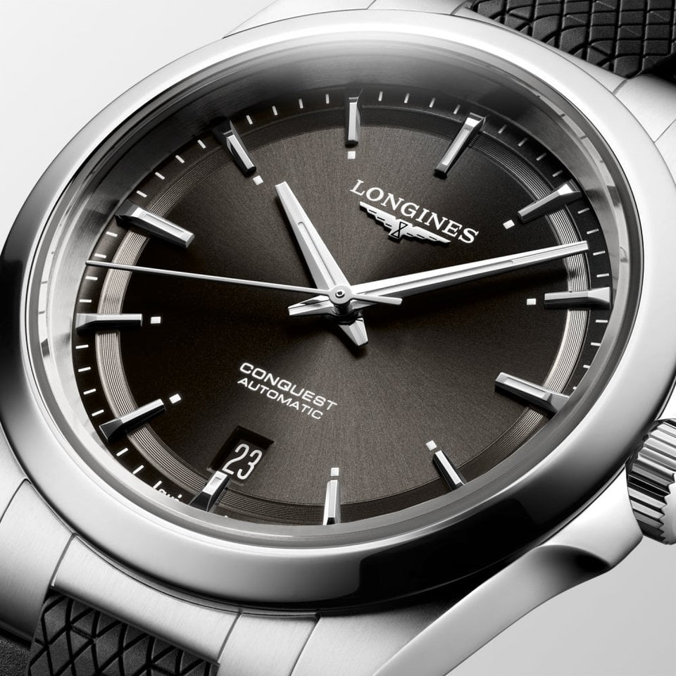 Longines Men's CONQUEST 38mm Black Strap Automatic Watch