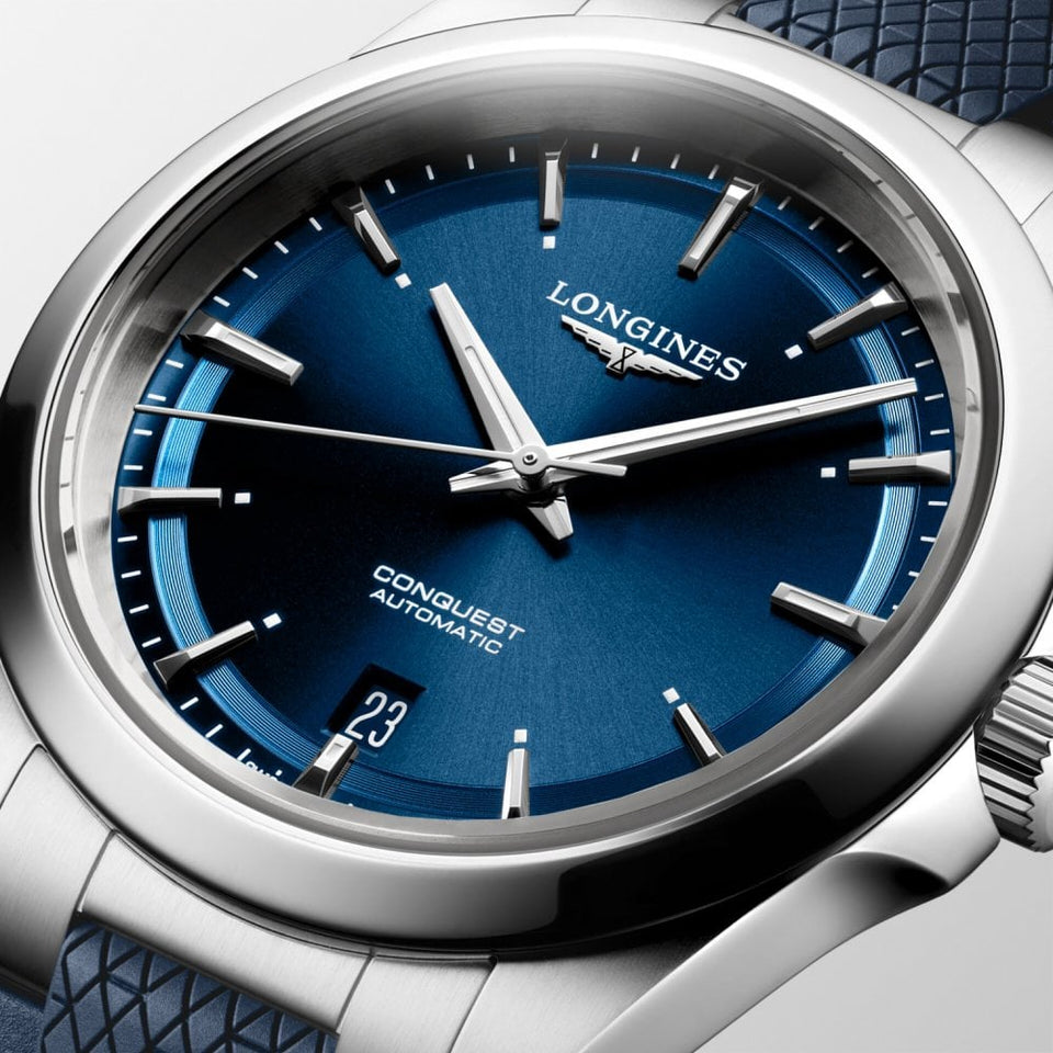 Longines Men's CONQUEST 38mm Blue Automatic Watch