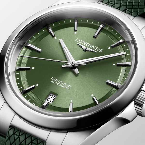 Longines Men's CONQUEST 38mm Green Automatic Watch