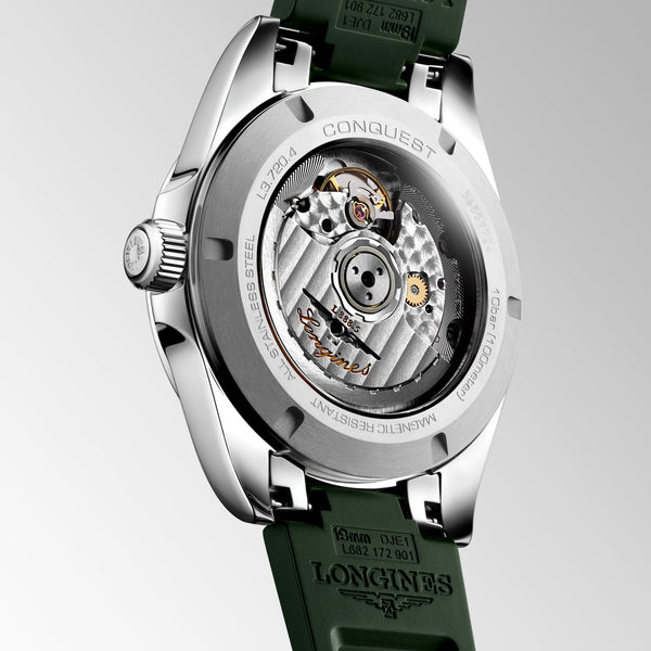 Longines Men's CONQUEST 38mm Green Automatic Watch