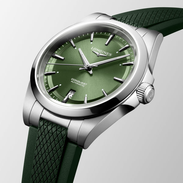 Longines Men's CONQUEST 38mm Green Automatic Watch