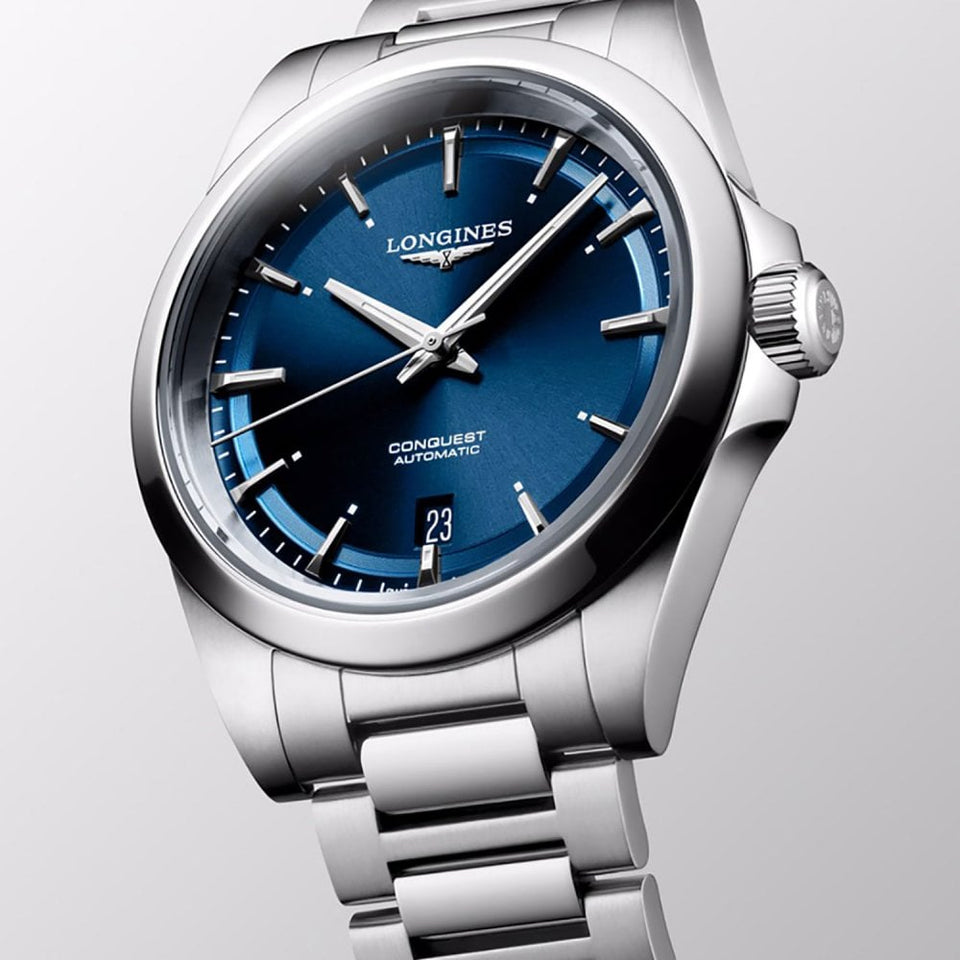 Longines Men's CONQUEST 38mm Sunray Blue Dial Automatic Watch