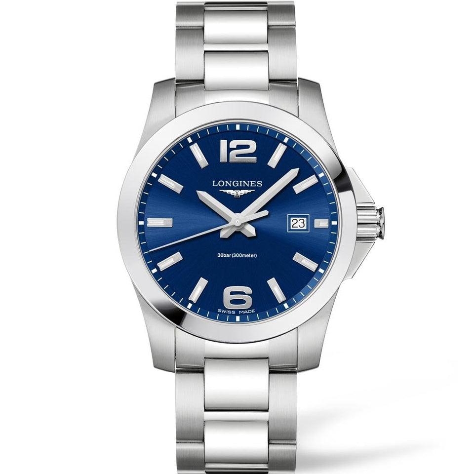Longines Men's CONQUEST 41mm Quartz Watch | Blue