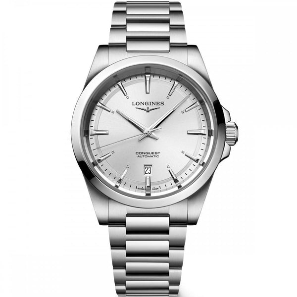 Longines Men's CONQUEST Silver Dial 41mm Automatic Watch