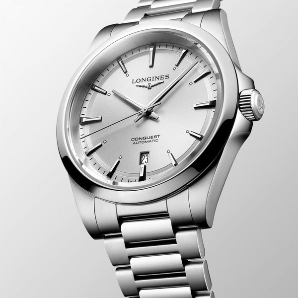 Longines Men's CONQUEST Silver Dial 41mm Automatic Watch