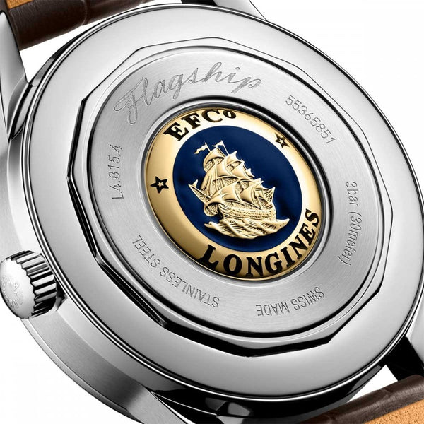 Longines Men's HERITAGE CLASSIC Brown Automatic Moon Phase Watch