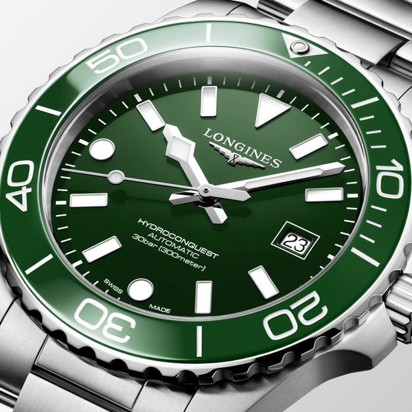 Longines Men's Hydroconquest 42mm Automatic Green Dial Watch