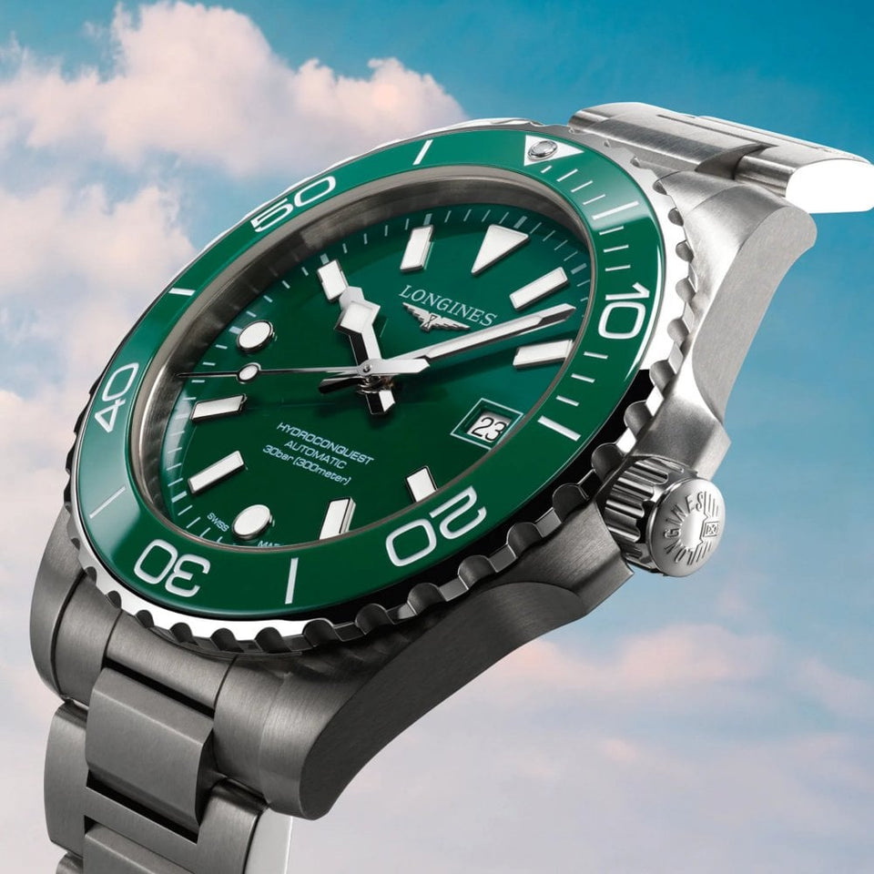 Longines Men's Hydroconquest 42mm Automatic Green Dial Watch