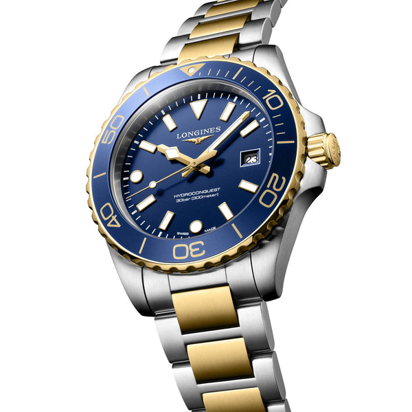 Longines Men's Hydroconquest 42mm Two Tone & Blue Quartz Watch