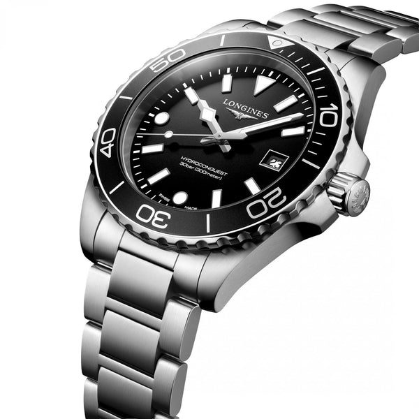 Longines Men's Hydroconquest Black 42mm Quartz Watch