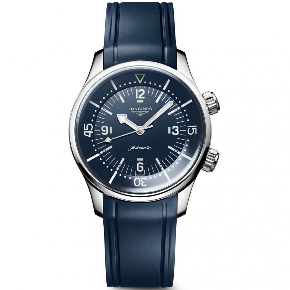 Longines Men's LEGEND DIVER 39mm Automatic Blue Strap Watch