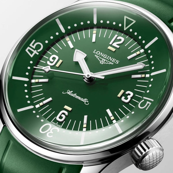 Longines Men's Legend Diver 39mm Automatic Green Watch