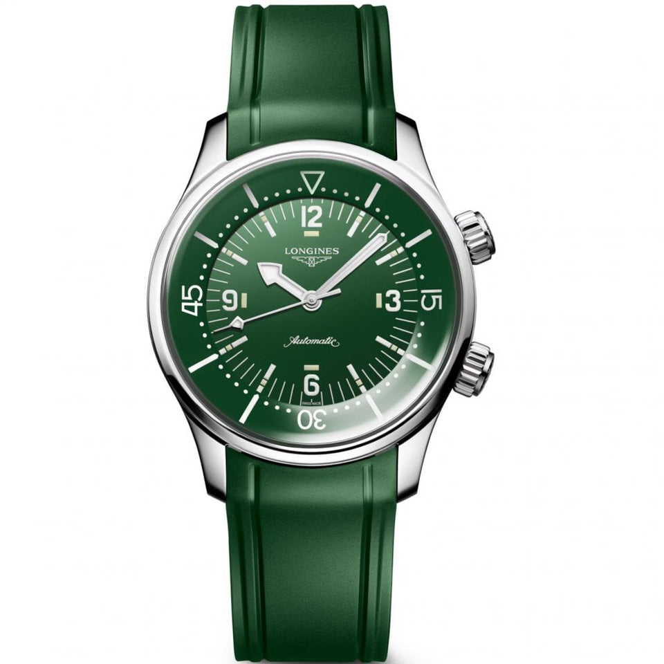 Longines Men's Legend Diver 39mm Automatic Green Watch