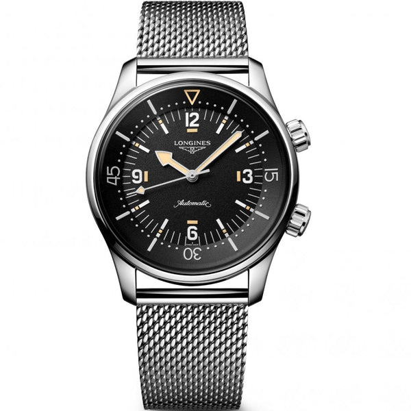 Longines Men's Legend Diver 59 42mm Automatic Mesh Bracelet Watch