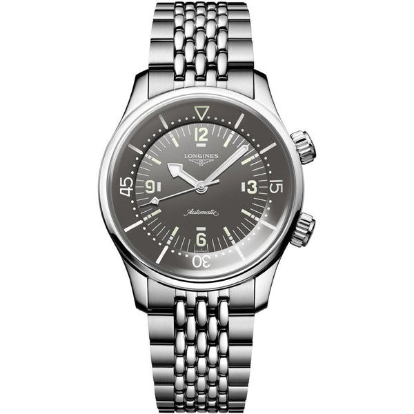 Longines Men's LEGEND DIVER Grey Dial 39mm Automatic Watch
