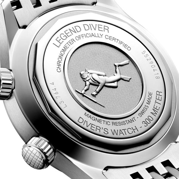 Longines Men's LEGEND DIVER Grey Dial 39mm Automatic Watch