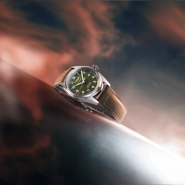 Longines Men's SPIRIT 40mm Green Dial Watch
