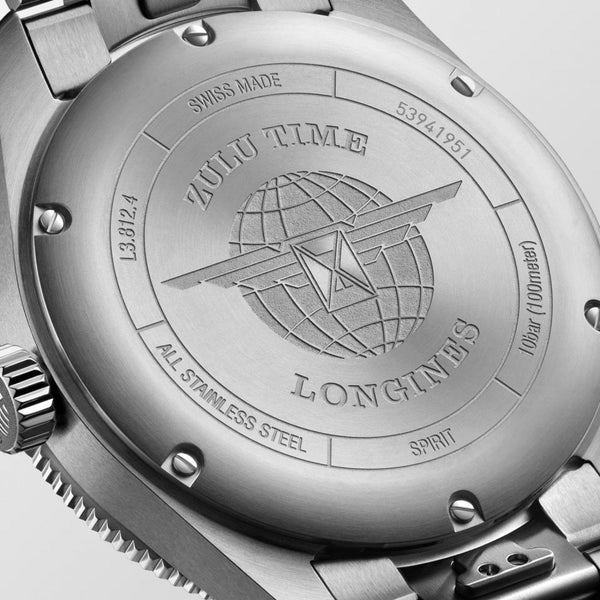 Longines Men's SPIRIT ZULU TIME 42mm Ceramic Bezel Watch