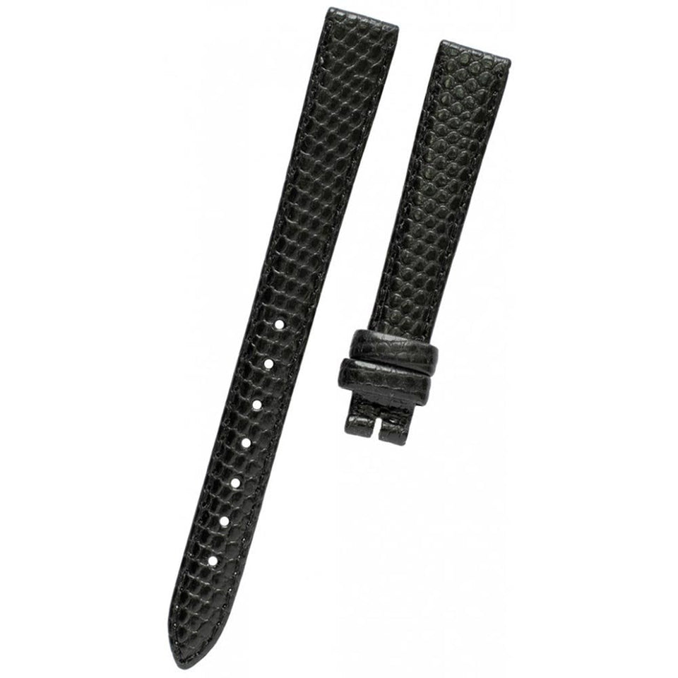 Longines PRÉSENCE 12mm Black Crocodile-Effect Leather Strap