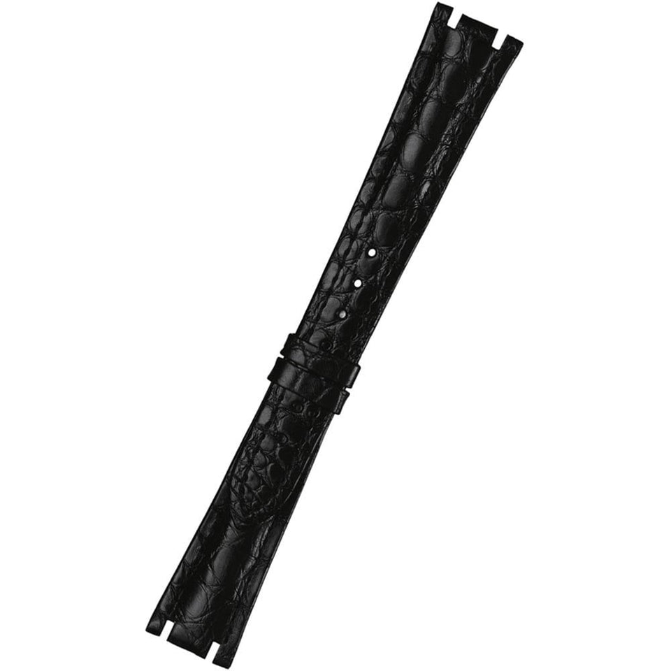 Longines PRIMALUNA 14mm Bright Black Alligator Strap