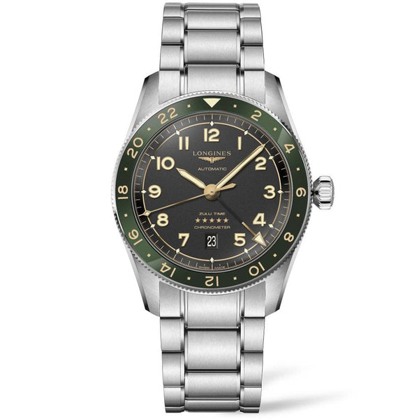 Longines SPIRIT ZULU TIME 42mm GMT Watch | Anthracite Dial