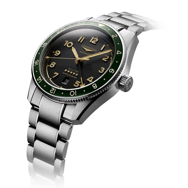 Longines SPIRIT ZULU TIME 42mm GMT Watch | Anthracite Dial
